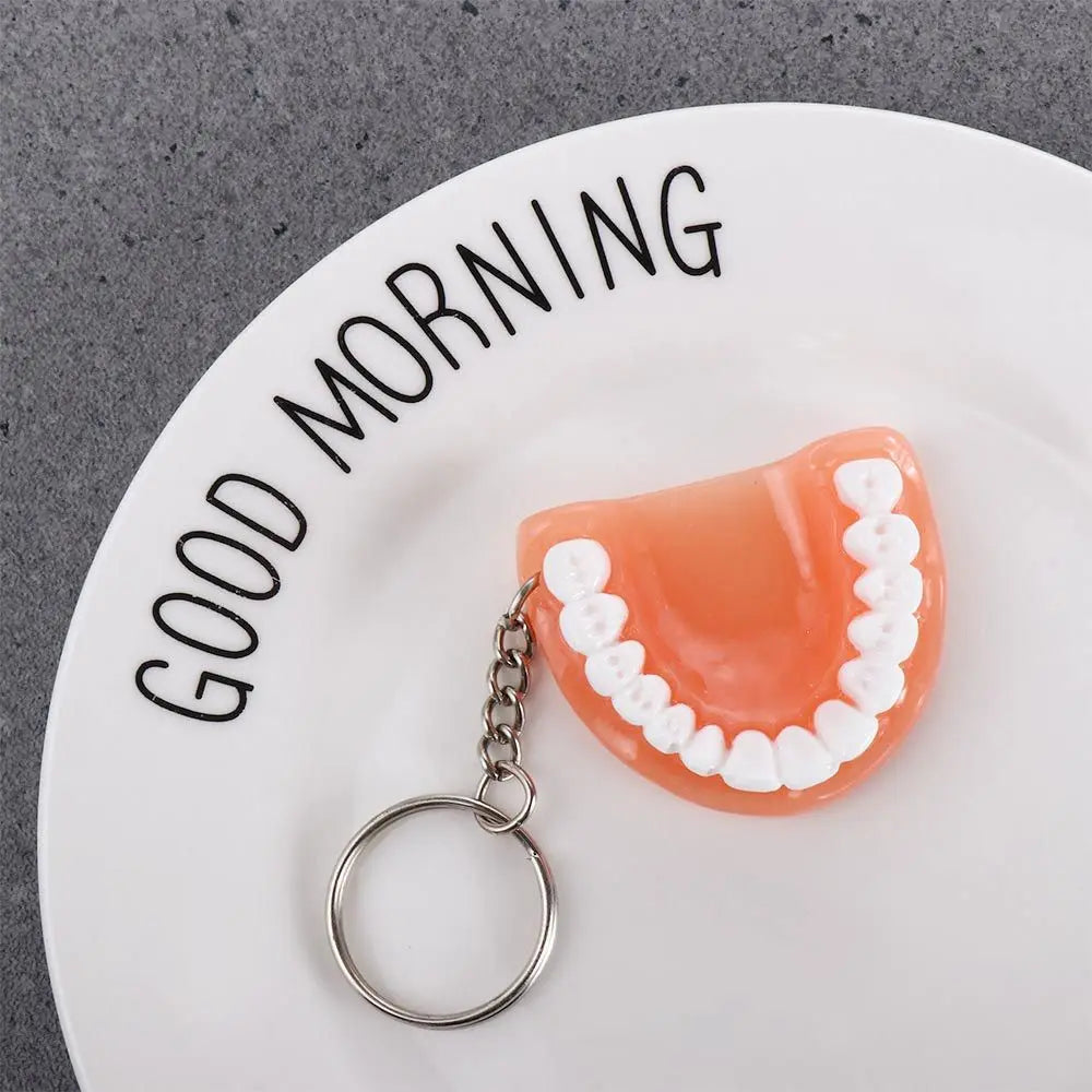 Dental Decoration Simulation Teeth Shape Resin Tooth Key Chain Zpaxo