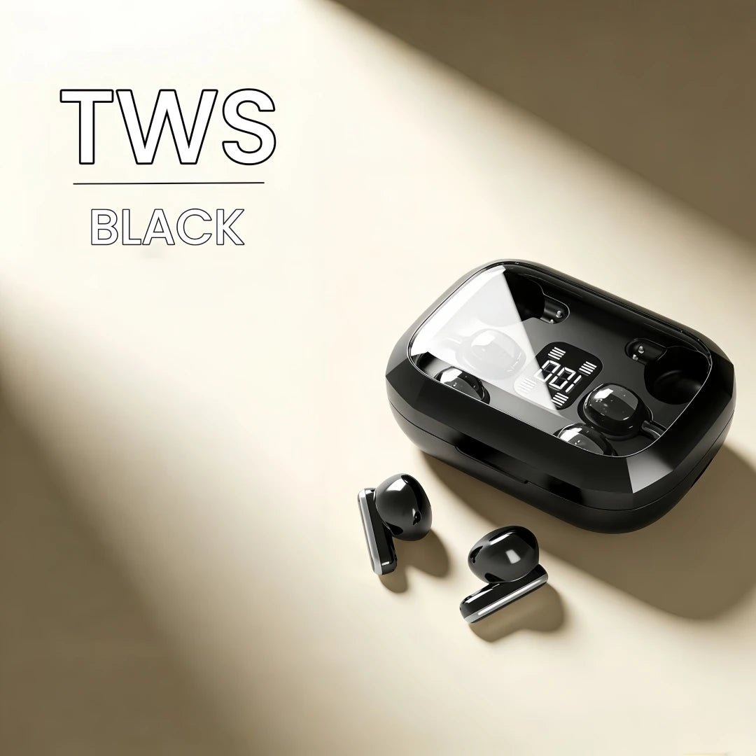 Couple Twins 2-in-1 4-pack Wireless Earphones Long Battery Life Zpaxo black China Mainland