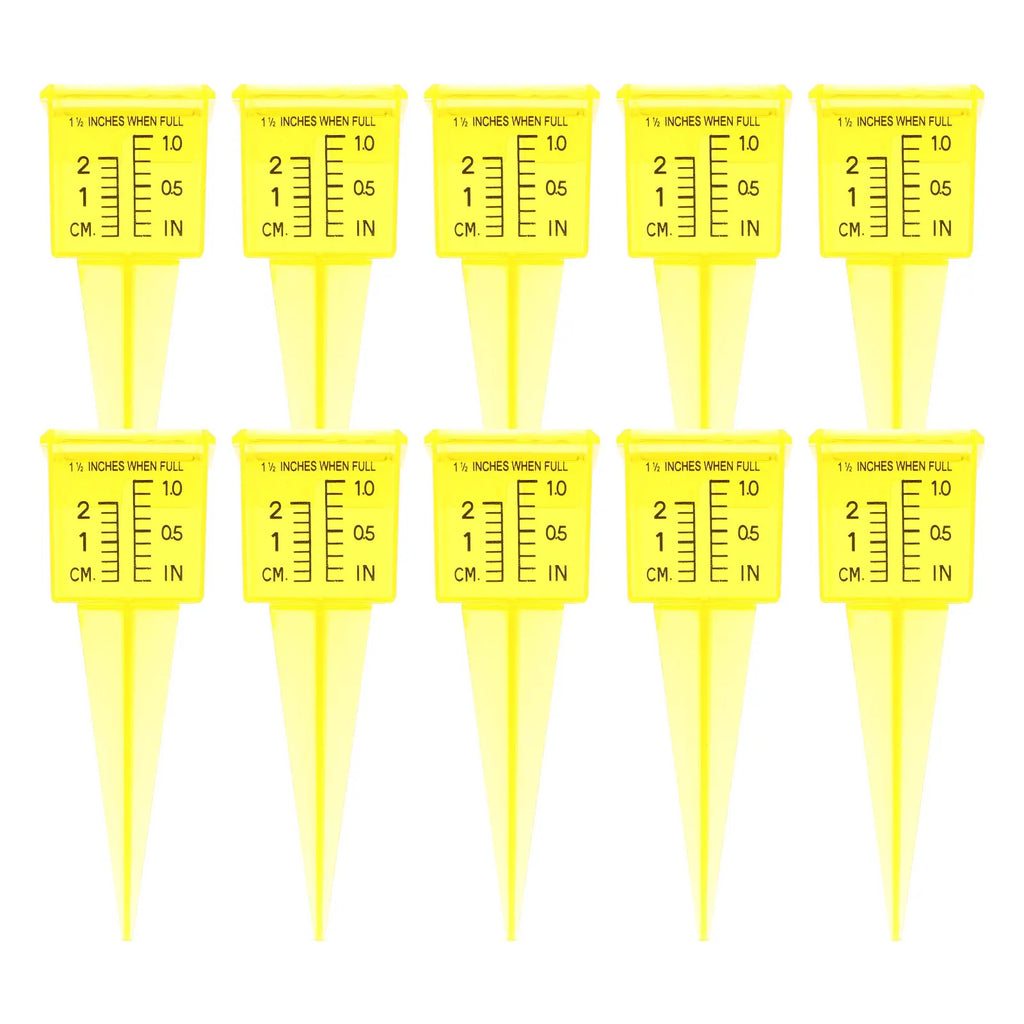 10Pcs Strong Practicability Rain Gauge Plastic Rain Water Gauge Outdoor Garden Lawn Rainfall Monitoring Tool Big Capacity Zpaxo