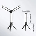 162 LED Emergency Floodlight Rechargeable 15 Modes Folding Work Lamp Zpaxo With stand