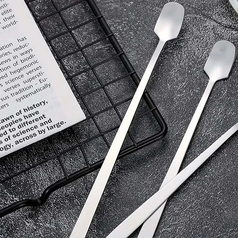 1PCS Stainless Steel Long Handle Ice Spoon Tableware For Candle Stirring Spoon , Stainless Steel Spoon for Candle Making Zpaxo