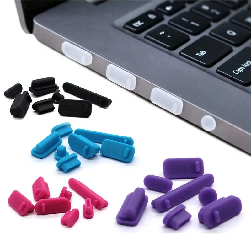 Universal Silicone Anti-dust Plug Notebook Dustproof Stopper Laptop C Zpaxo