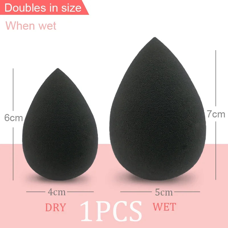 Black Makeup Applicator Super Soft Sponge Powder Blender Smooth Foundation Contour Blending Puff Zpaxo