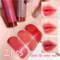 Three-color water-glow lipstick set - Satin finish, red, nude, brown lipsticks, mini lip gloss set for lip makeup. Full lips Zpaxo Two lipstick sets