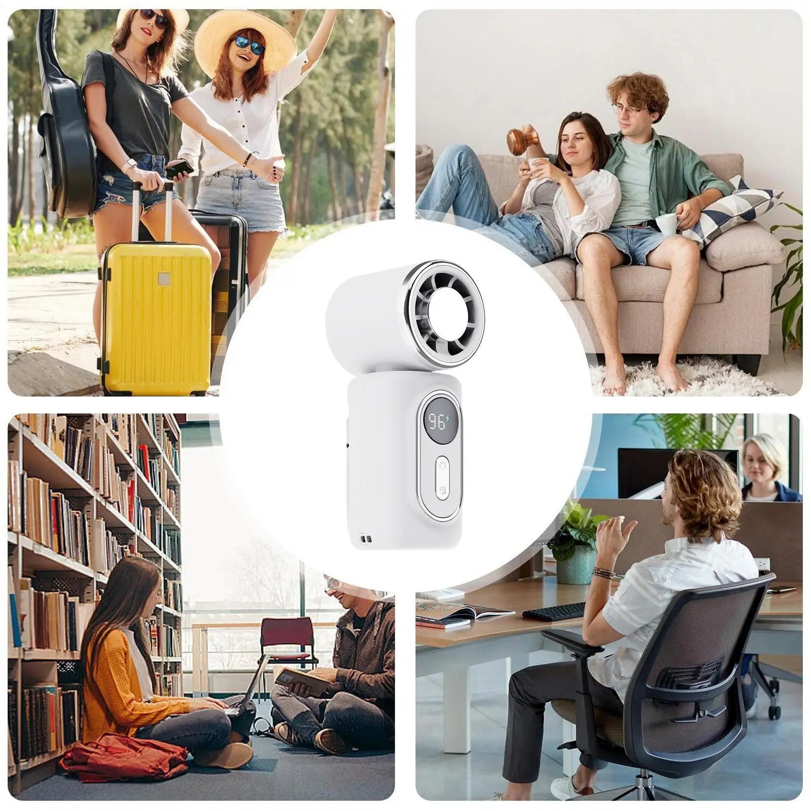 Clip On Fan For Bed Adjustable 5 Speeds Cooling Battery Operated Fan For Car Stroller Desktop Office Outdoor Summer Kids Adult Zpaxo