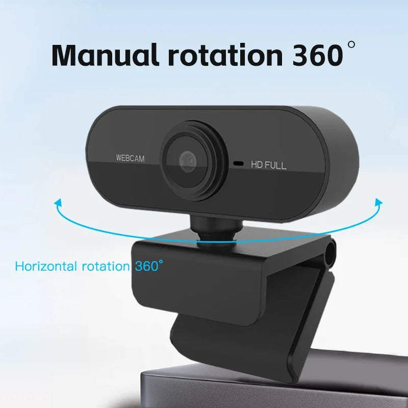 Camera 1080P HD Computer USB Built Microphone Network Web Work Tripod Zpaxo HD FULL