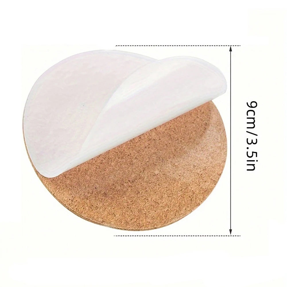 10/20/50Pcs Self-Adhesive Cork Coaster Round Pad for DIY Diamond Art Painting Crafts Cork Mat Zpaxo
