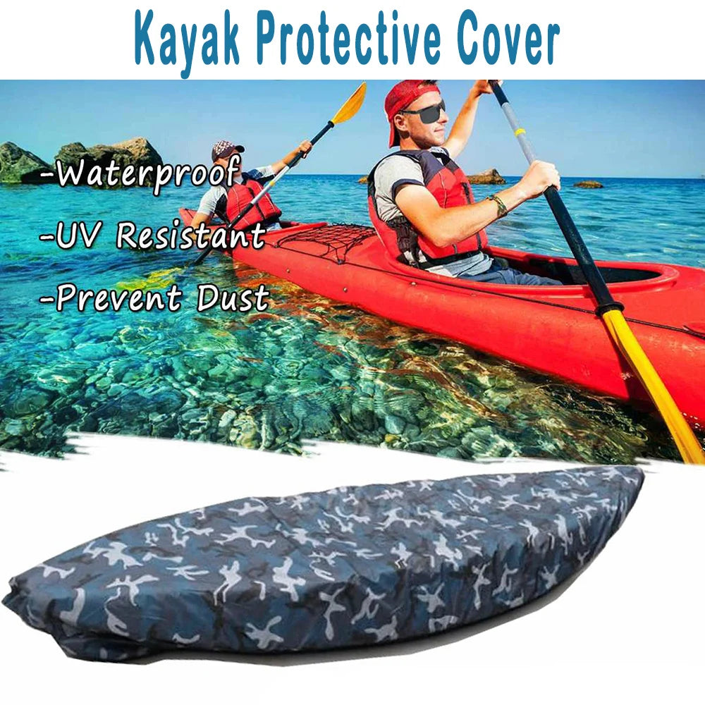 1/2PCS Professional Kayak Cover FOR 3.1-6 m Canoe Boat Durable Waterproof UV Resistant Dust Storage Cover Shield Kayak Accessori Zpaxo