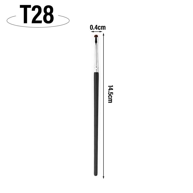 1/4pcs Eyes Precise Detail Brush Curved Eyeliner Eyeshadow Makeup Brushes Eye Makeup Smudged Tools Small Eye Cosmetic Brush Zpaxo T28
