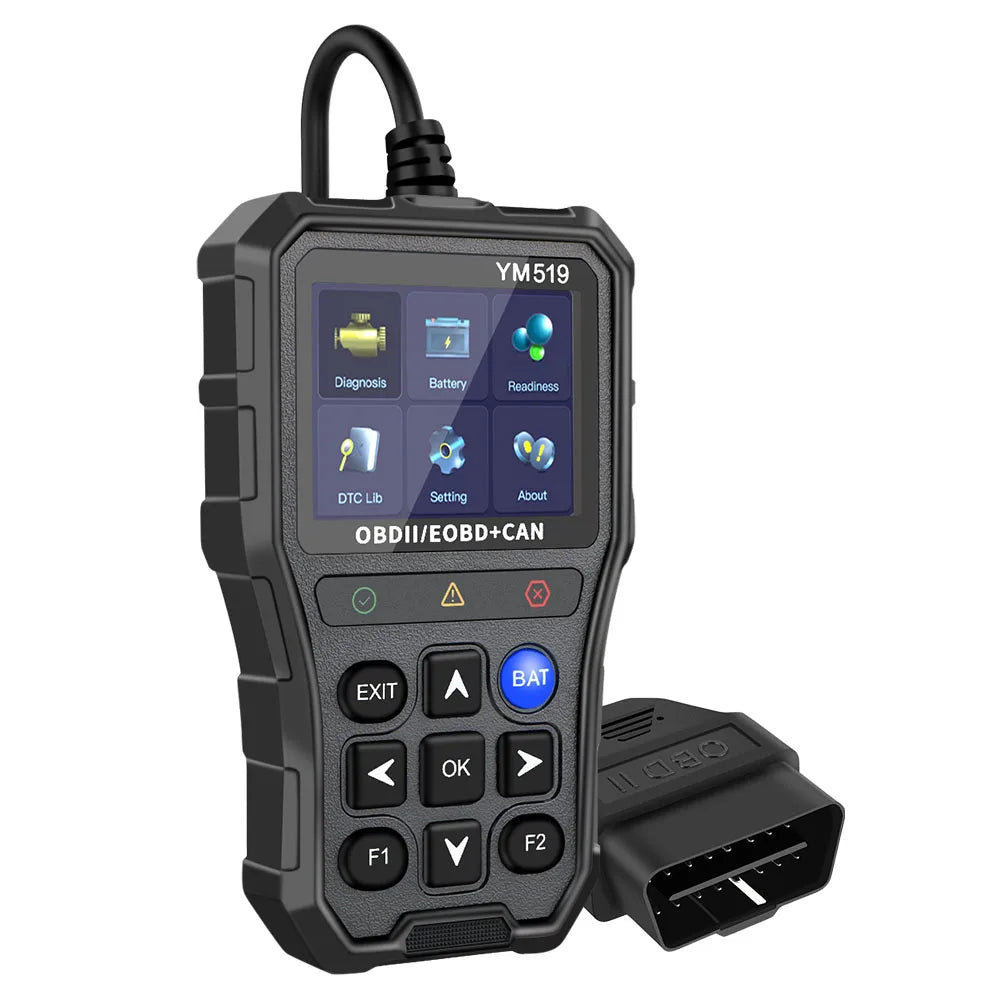 Code Reader Battery Tester OBD2 Check Engine System Multi-language