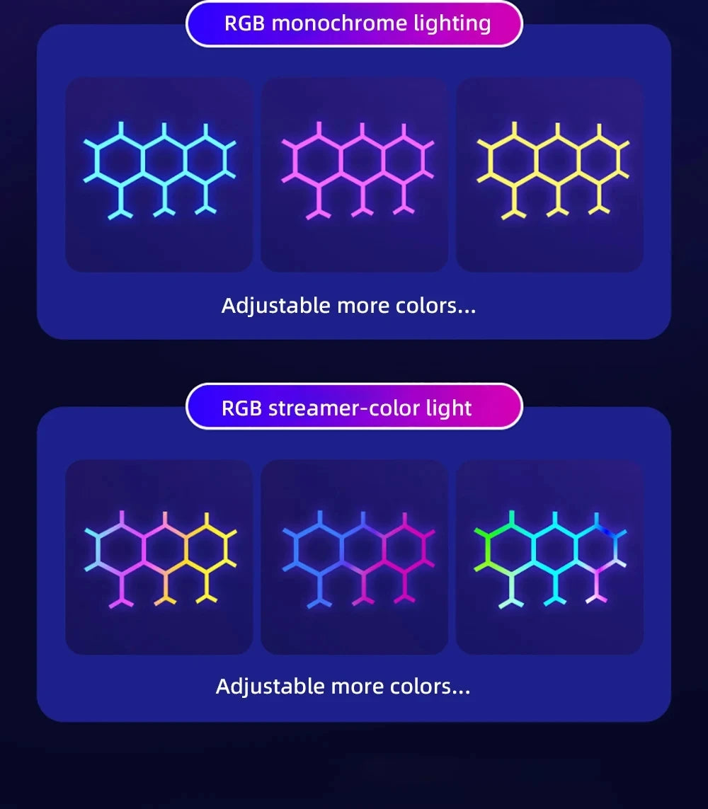 Smart Lights Tuya WIFI APP Music Rhythm Control Splicing Ambient Zpaxo