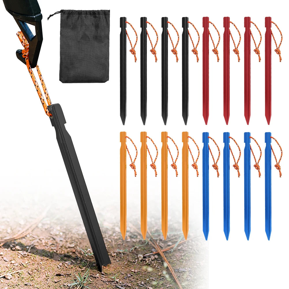 Tent Stakes Camping Aluminum Alloy Garden Outdoor Nails Canopy