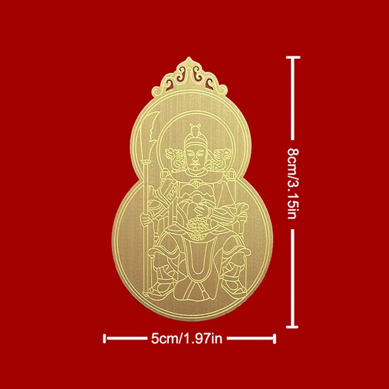 2026 Tai Sui Amulet Card Feng Shui Prayer Gold Card Exorcism Protection Buddha Gift Amulet Safe Bring In Wealth And Treasure Zpaxo