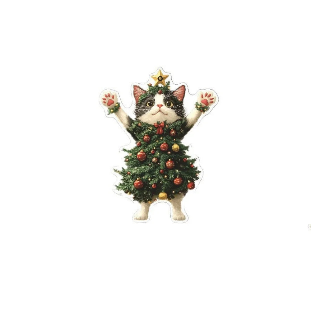 Acrylic Cat Christmas Ornament – Cute Xmas Tree Hanging Pendant Christmas Tree Ornament Zpaxo
