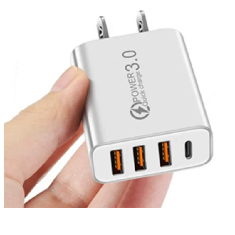 20W USB Charger QC 3.0 Type C PD Fast Charge For iPhone 12 13 Max Samsung S21 Huawei Xiaomi Mobile Phone EU/US Plug Wall Charger Zpaxo US Plug White