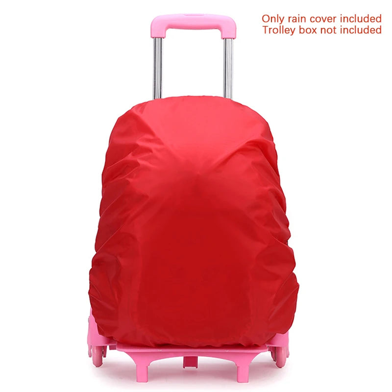 Kids Suitcase Cover Trolley School Bags Backpack Luggage Dust Rain Zpaxo Red cover