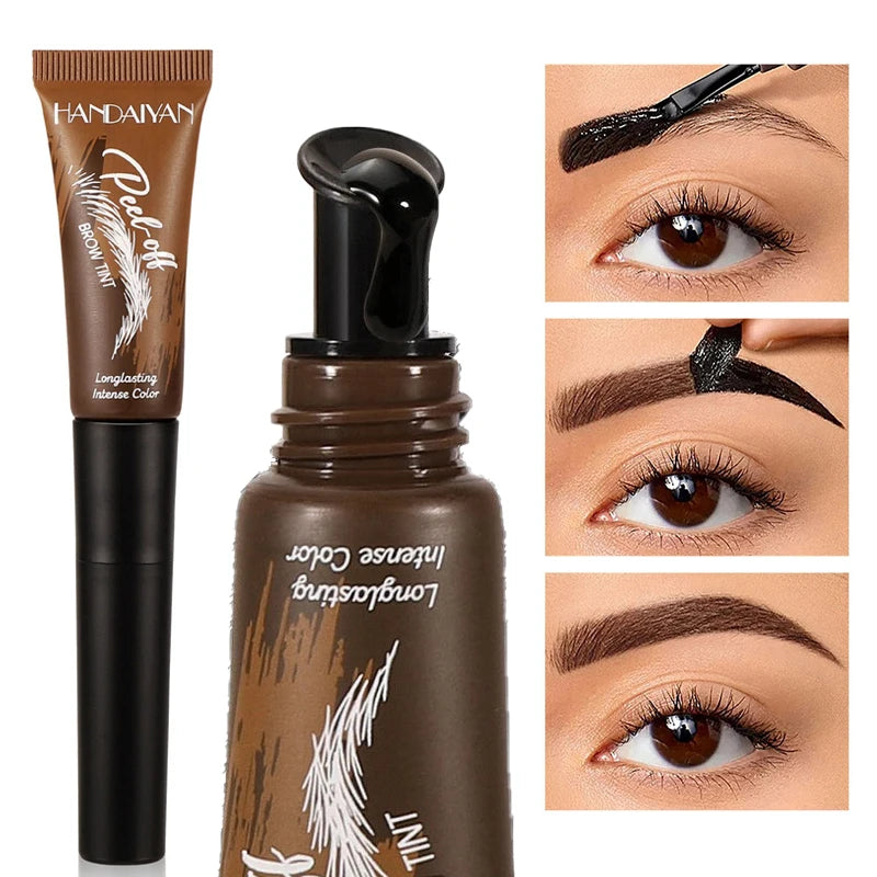 5-color Tear-off Eyebrow Gel Brush Combined Long-lasting Intense
