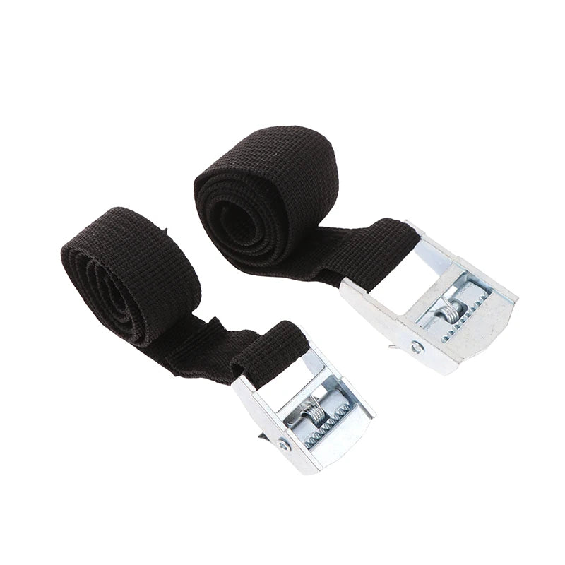 2M Buckle Tie-down Belt Cargo Straps Car Motorcycle Bike Metal Tow