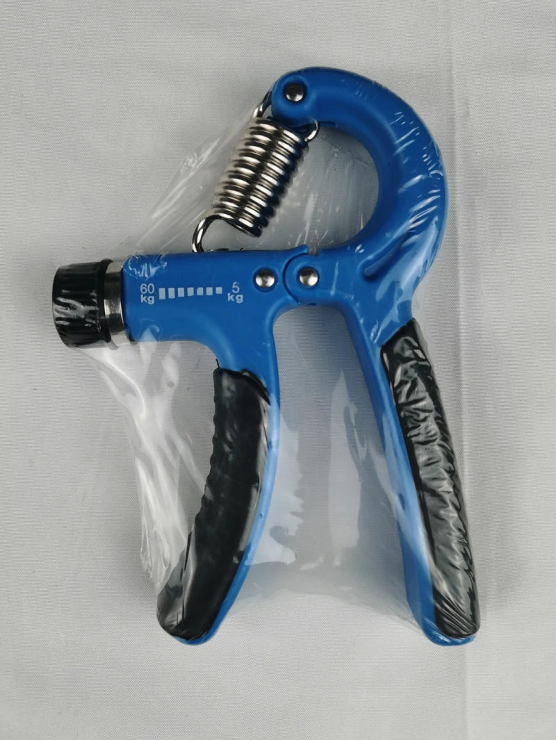 Gym Fitness Adjustable Count Hand Grip Set Finger Forearm Strength Muscle Recovery Gripper Exerciser Trainer Ball Decompression Zpaxo Plain blue only 1
