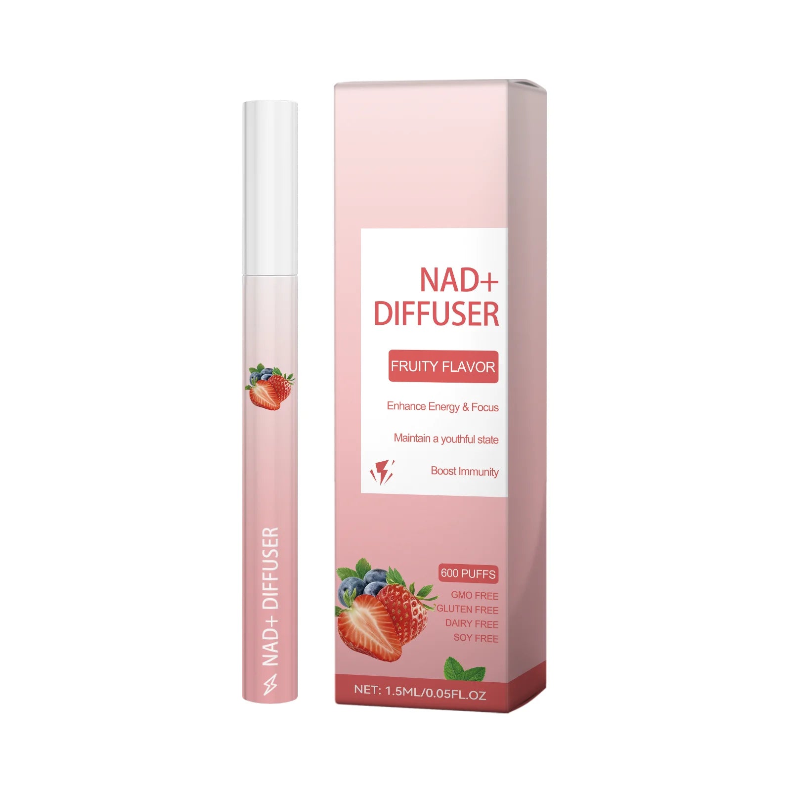 NAD+ Herbal Energy Diffuser Stick | Focus, Immunity & Vitality Herbal Inhalation Diffuser Zpaxo 1pc boxed