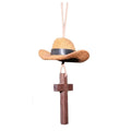 Cowboy Hat Car Pendant Cow Pattern Coffee Cross Ornament Love Western Zpaxo Coffee