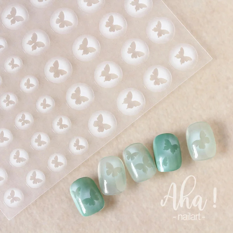 Colorful Transparent Gradient Nail Stickers Different Size Combinations Self-adhesive High Quality Nail Stickers Nail Art Deco Zpaxo