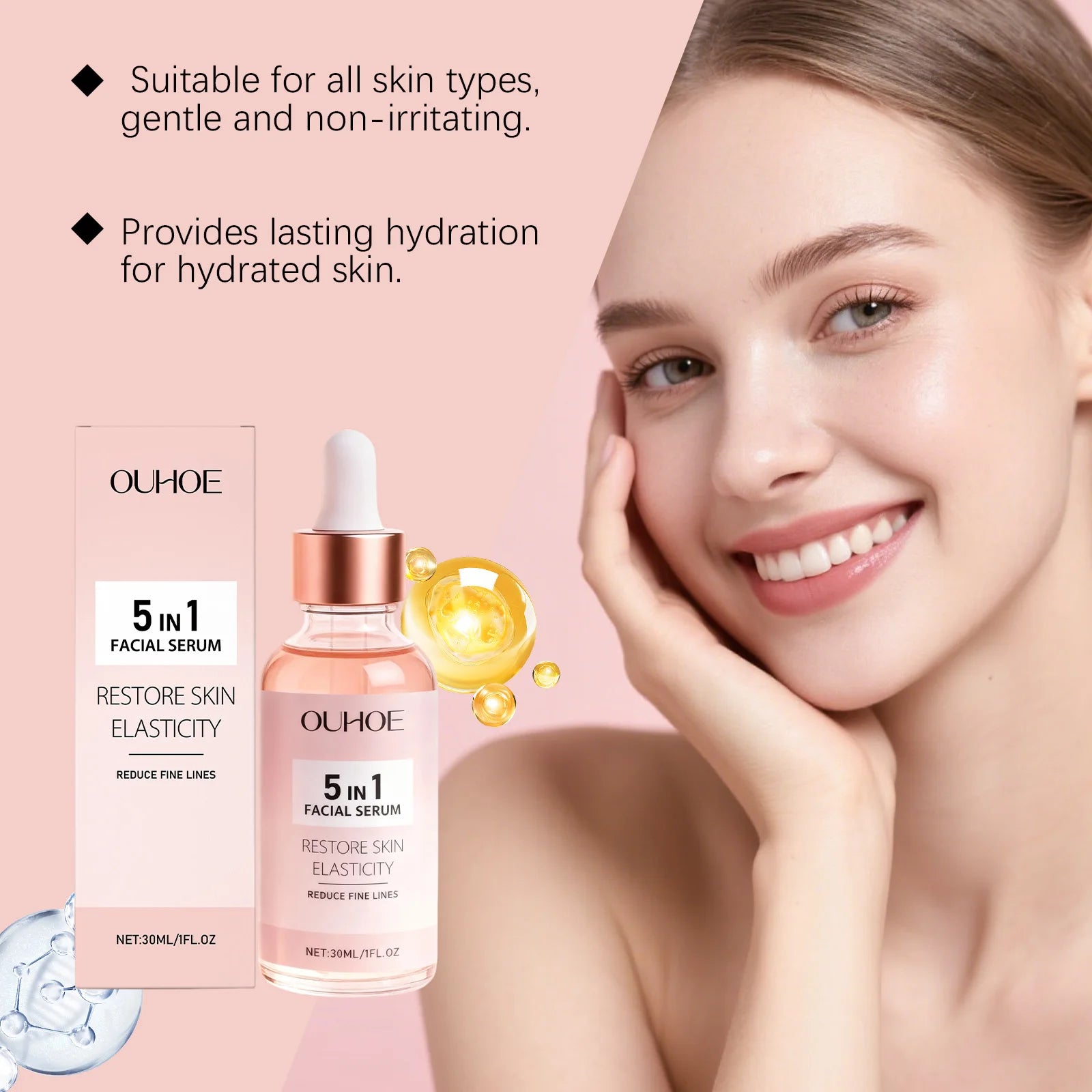 Facial Serum for Deep Hydration Anti Aging Winter Skincare Gift Set with Moisturizing Repair Dry Skin Care Sensitive Skin Zpaxo