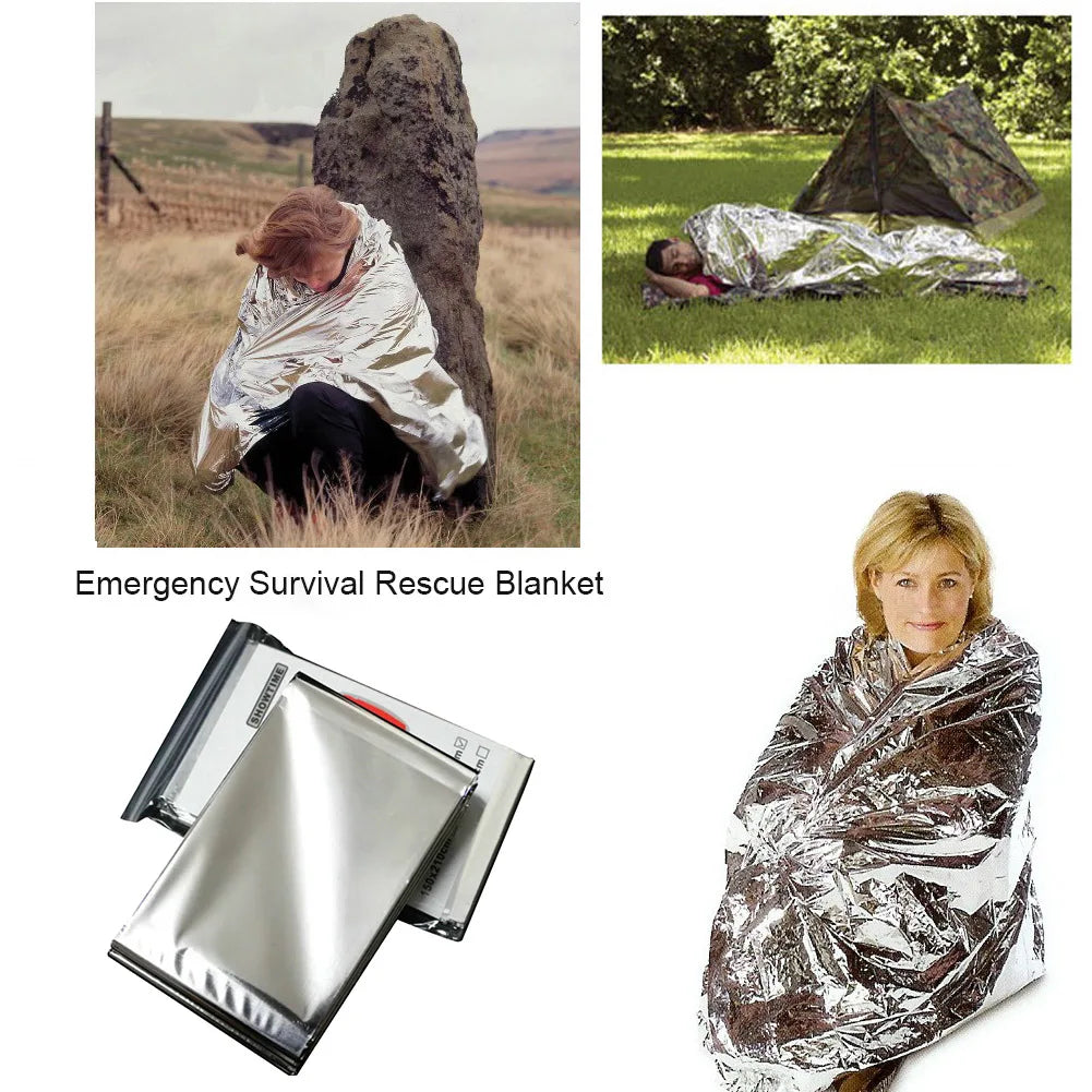 Emergency Blanket Waterproof First Aid Curtain Multipurpose Adventure
