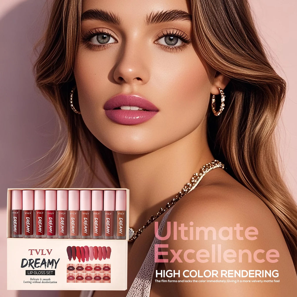 Matte Lip Gloss Long-lasting Waterproof Lightweight Natural Makeup
