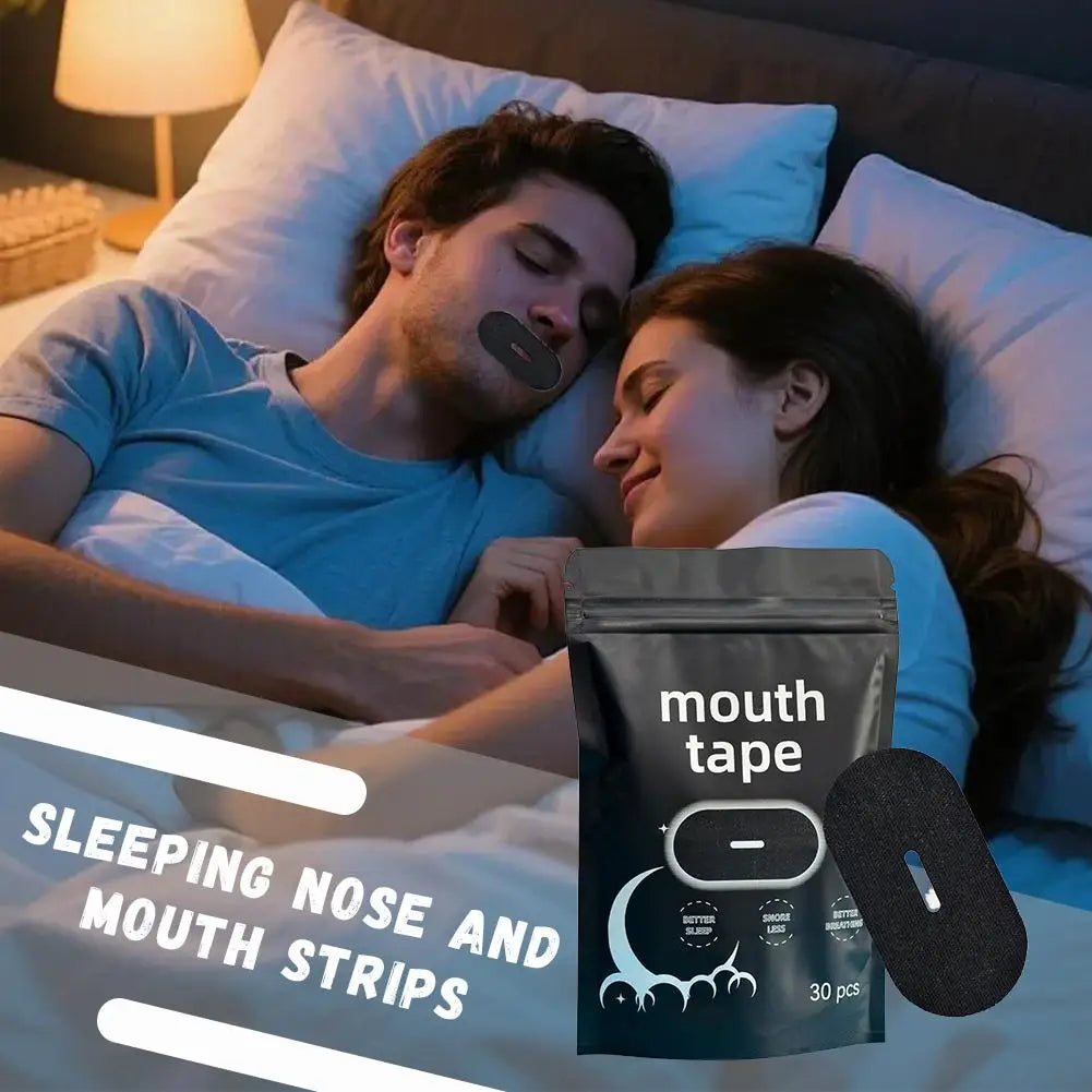 30-Pack Anti-Snoring Mouth Strips | Breathable Sleep Tape Anti-Snoring Sleep Strips Zpaxo