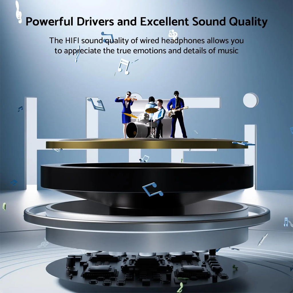 Type C 3.5mm Wired Headphone In Ear Headset Wired Earphones with Mic Bass HiFi Stereo Earbuds Sports In-line Control For Samsung Zpaxo