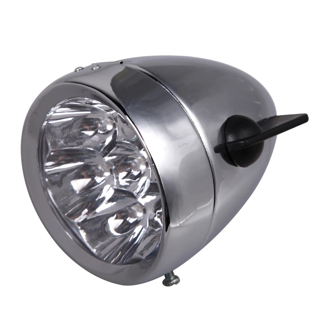 Retro Bike Front Light Lamp Bike Accessory Vintage LED Light with Bracket LED Headlight 160 Visual Angle Fog Headlamp Zpaxo