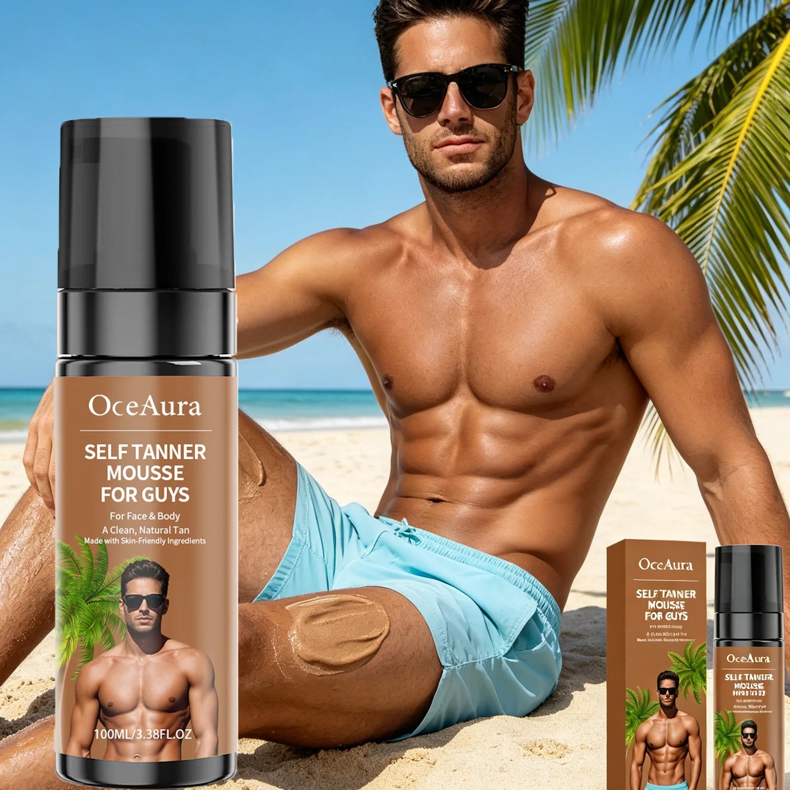 OceAura Self Tanner Mousse – Streak-Free Sunless Tanning Foam Self Tanning Mousse Zpaxo