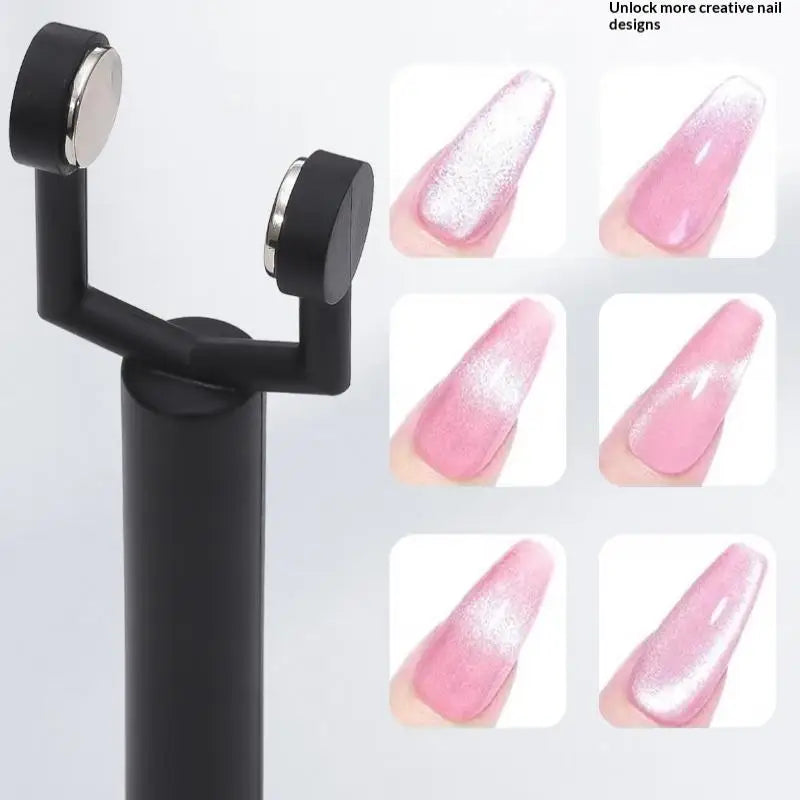 3-in-1 Cat Eye Nail Magnet Pen – Dual Head UV Gel Nail Art Tool