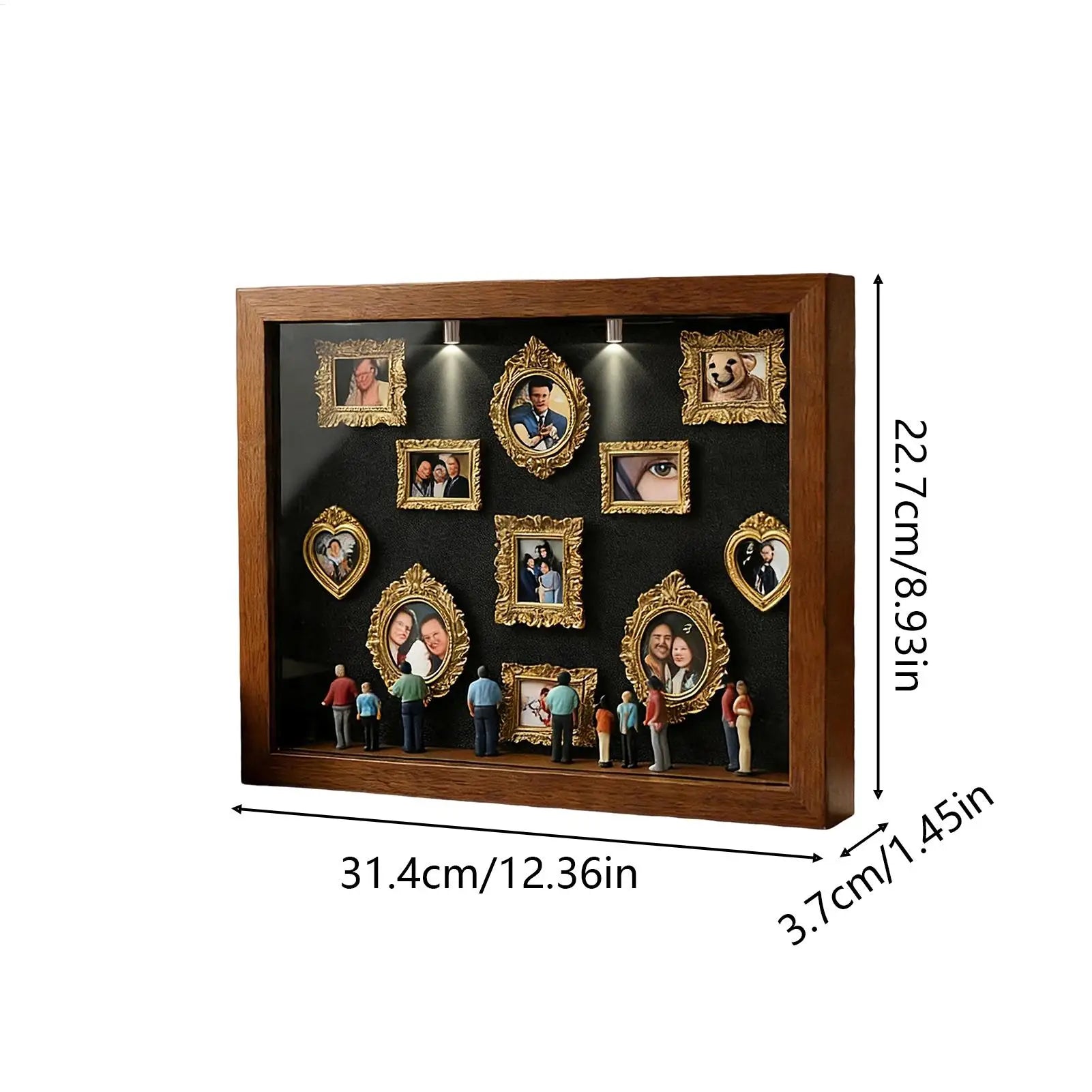 Small Display Box DIY Deep Frame Miniature Museum Figurines Mini Art
