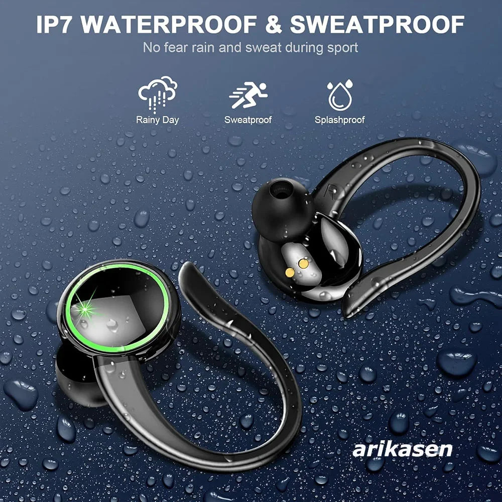 Headphones Bluetooth 5 3 Wireless Bass Stereo Over Ear Earbuds ENC