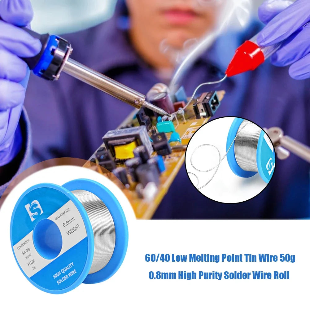 60 40 Purity Solder Wire Roll Low Melting Point Soldering Core Tin