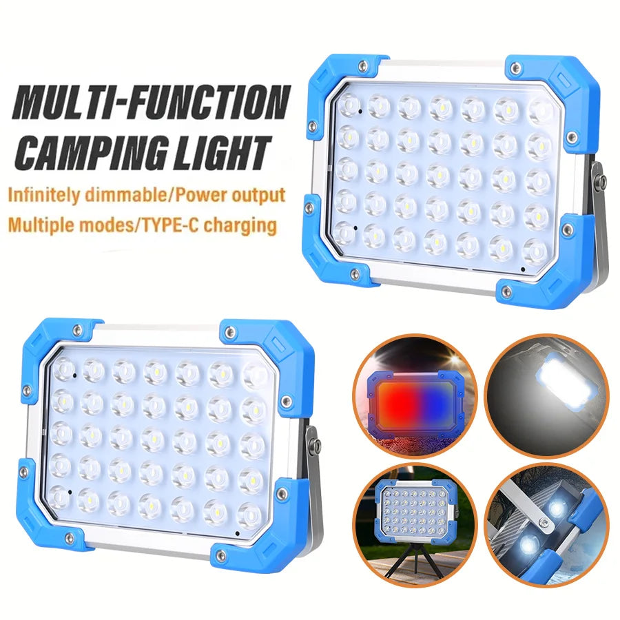 KDULIT Rechargeable LED Work Light – Magnetic Camping Lantern