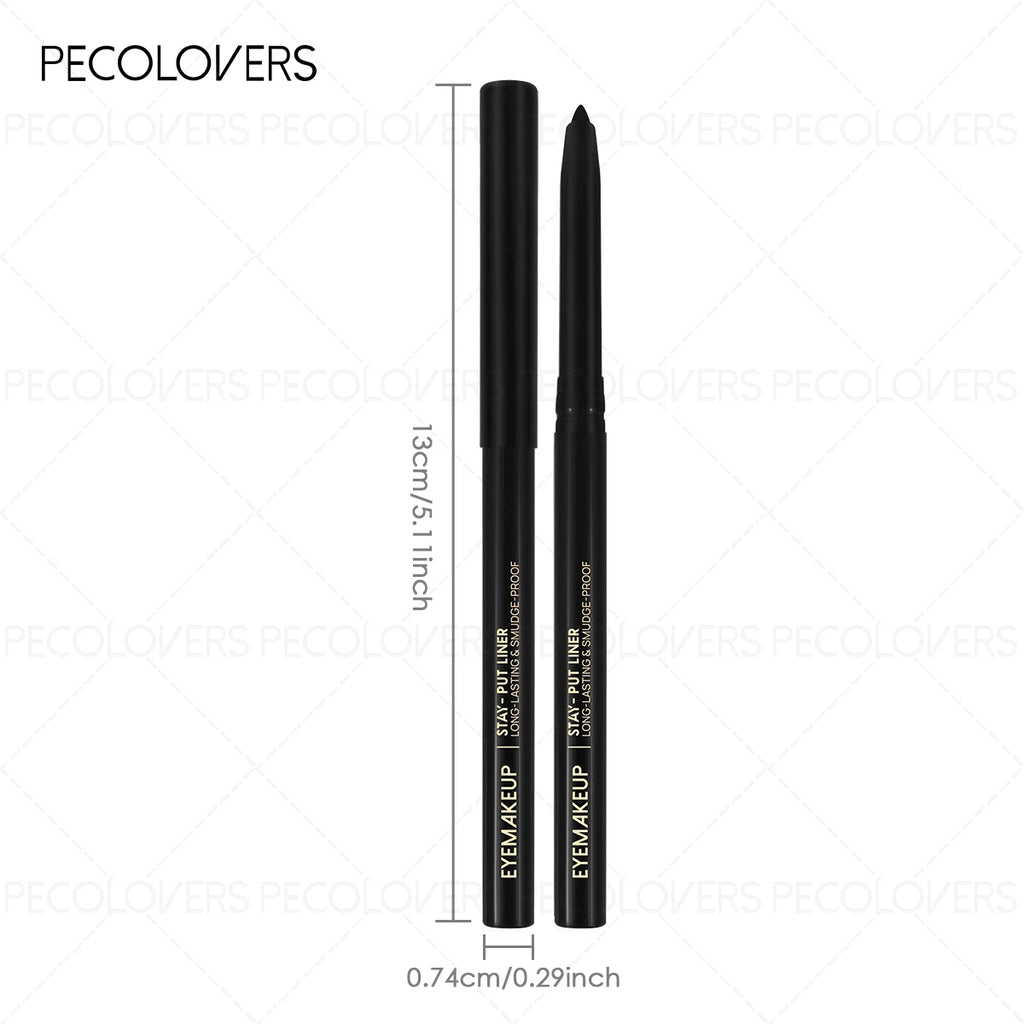 3pcs Black Eyeliner Pencils,Waterproof, Sweatproof ,Black Eyeliner,Suitable For Beginners, Perfect Gift Zpaxo