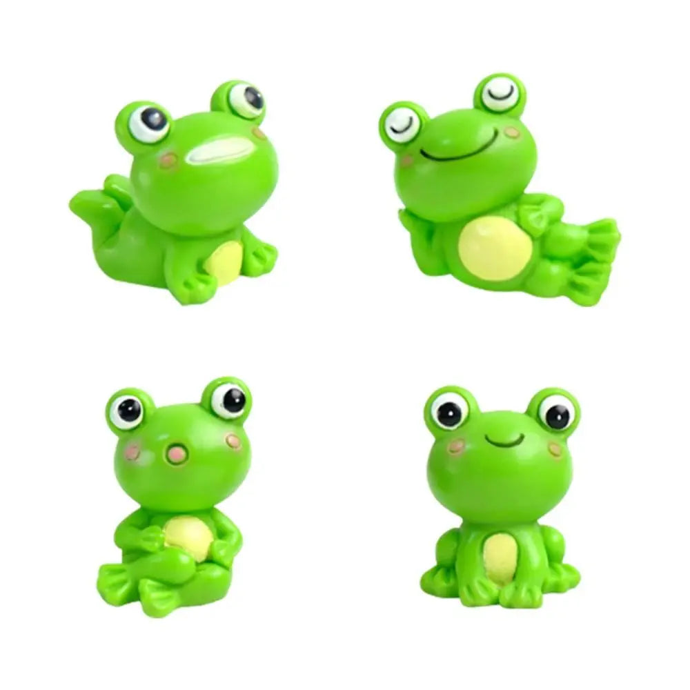 Resin Frog Miniature Car Ornaments Miniatures Animal Micro Landscape Zpaxo