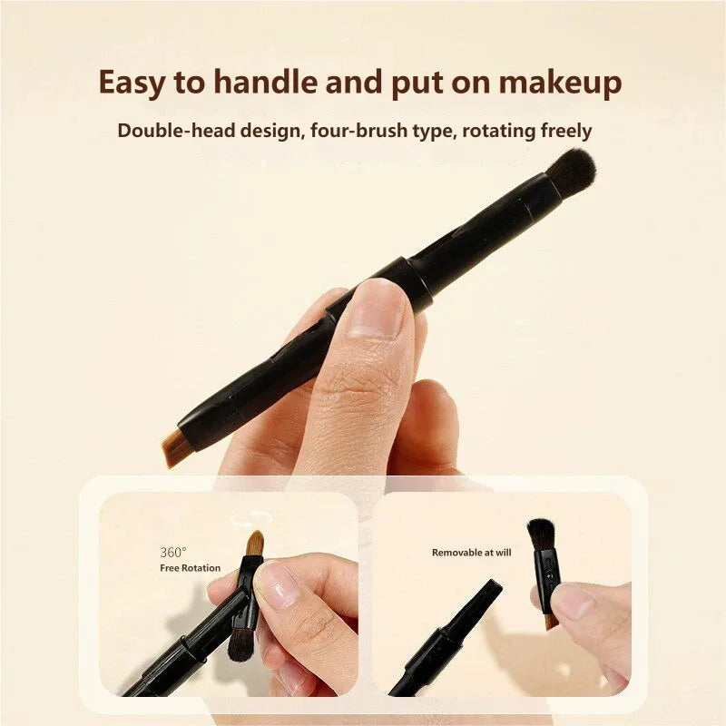 Multi Function 5 In1 Makeup Brush Foundation Make-up Travel Cover Eye
