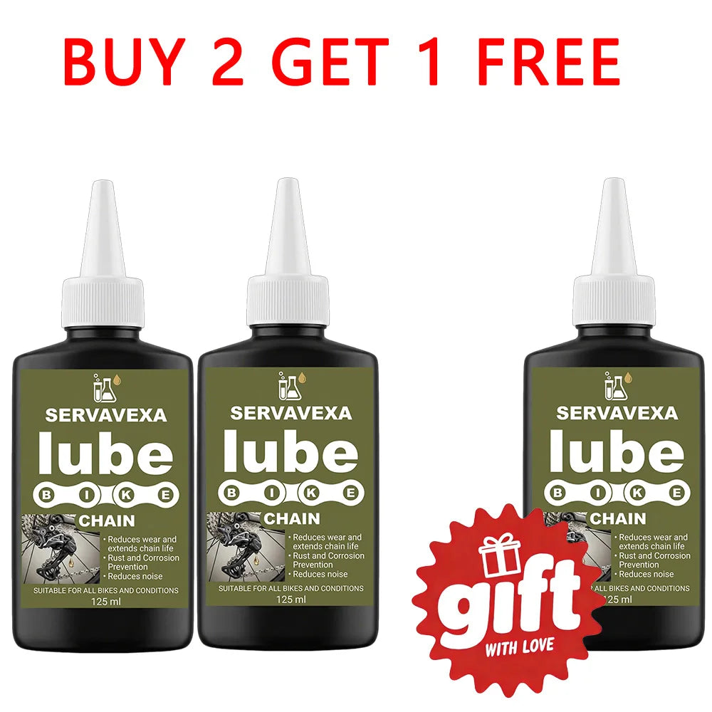 SERVAVEXA Bike Chain Scrubber Kit with 125ml Lube Oil Professional Bicycle Cleaning & Lubricant Set for MTB Road Cycle Care Zpaxo 3 PCS