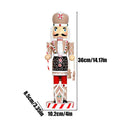 Gingerbread Christmas Nutcracker 14 Inch Wooden Gingerbread Man Nutcracker Soldier Collectible Christmas Ornaments for Table Zpaxo A China Mainland