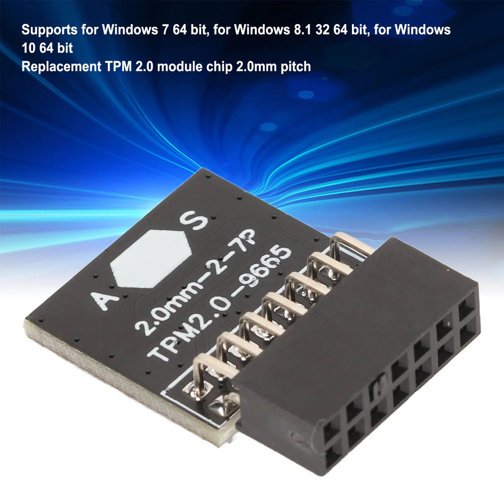 TPM 2.0 Module TPM Chip 14 Pin Pin Definition 2x7P Security Module for ASUS for Win11 Platform Protection Module Zpaxo
