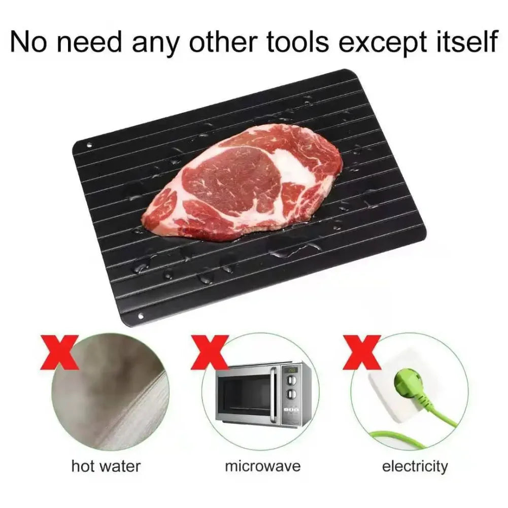 Fast Defrosting Tray Thaw Frozen Food Meat Fruit Quick Defrosting Plate Board Defrost Kitchen Gadget Tool Defrost Tray Zpaxo