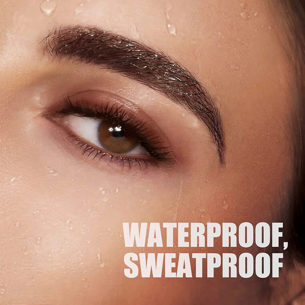 Waterproof Eyebrow Pen, Microblading Eyebrow Pencil With 4 Split Head, Natural Looking Brows Makeup ( 5 Colors) Zpaxo