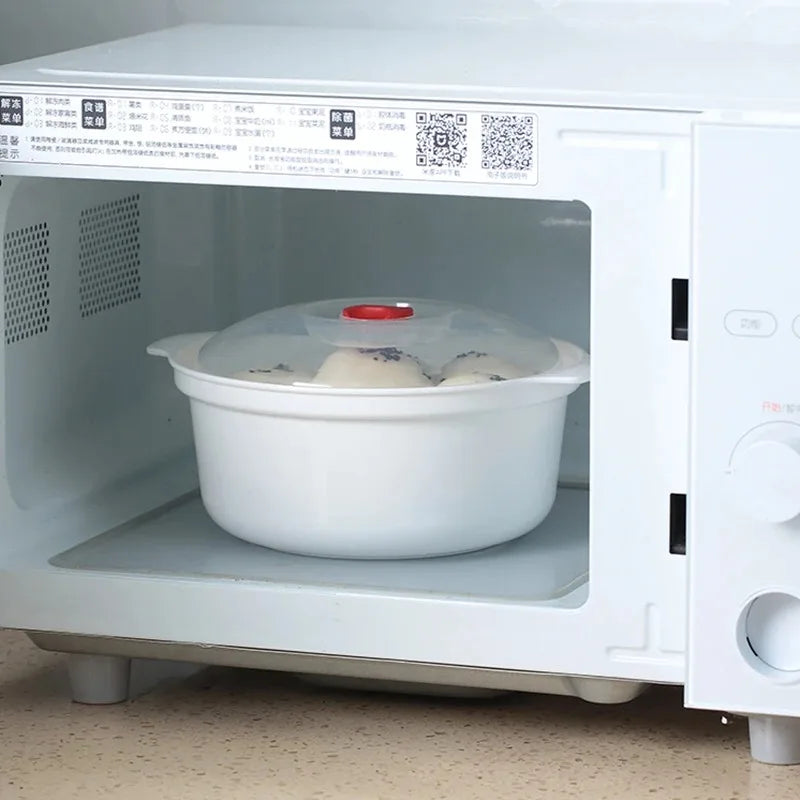 Microwave Oven Special Box Heated Soup Pot Rice Steamed Buns Lid