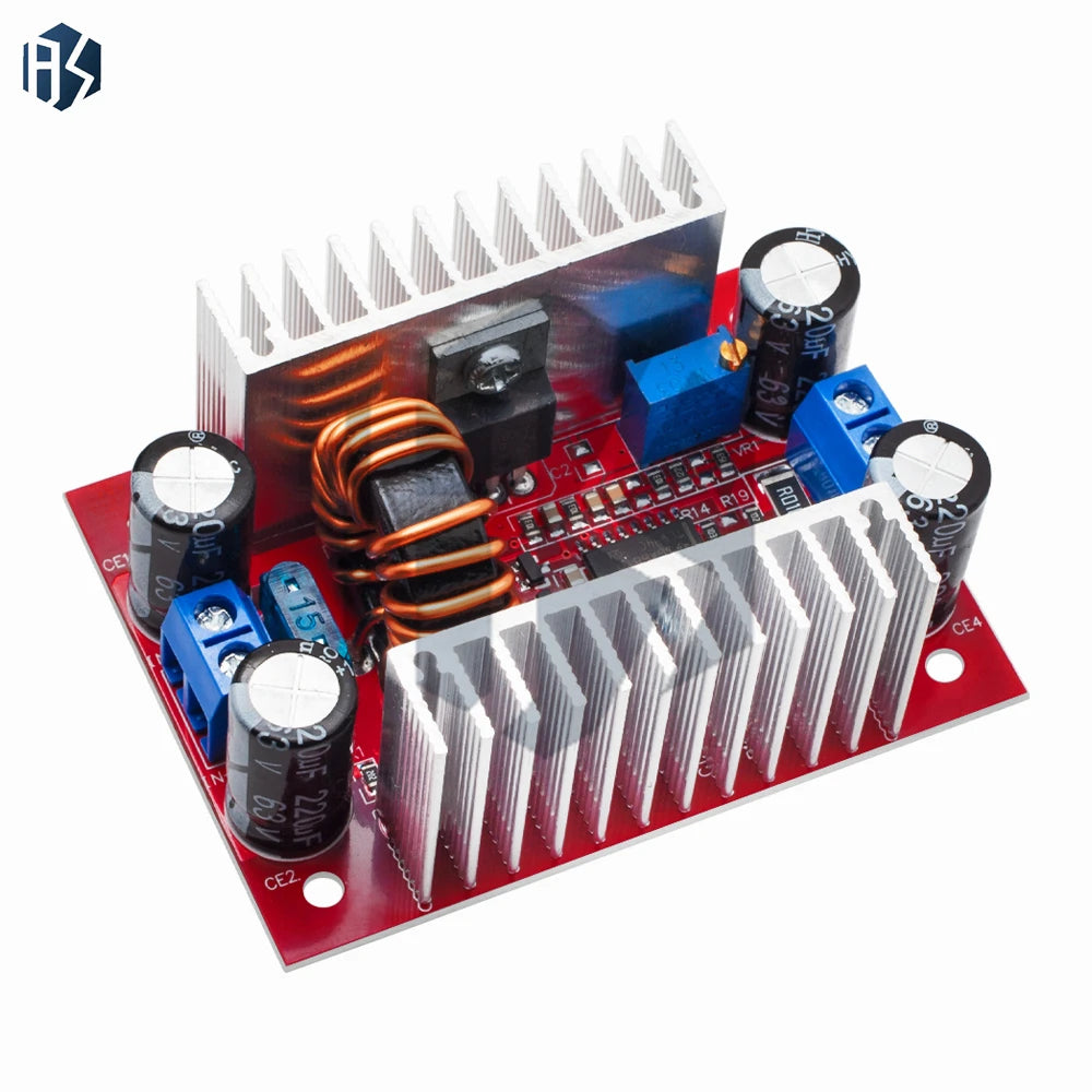 8 5-50V Input 10-60V Output 400W 15A DC-DC Step-up Boost Converter Zpaxo