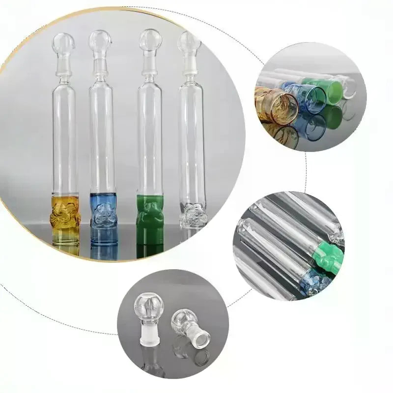 1Pcs Aroma Infusion Exquisite Chamber Base Borosilicate Glass Cigar Aromatherapy Humidors Tube 26cm Length For Conservation Zpaxo