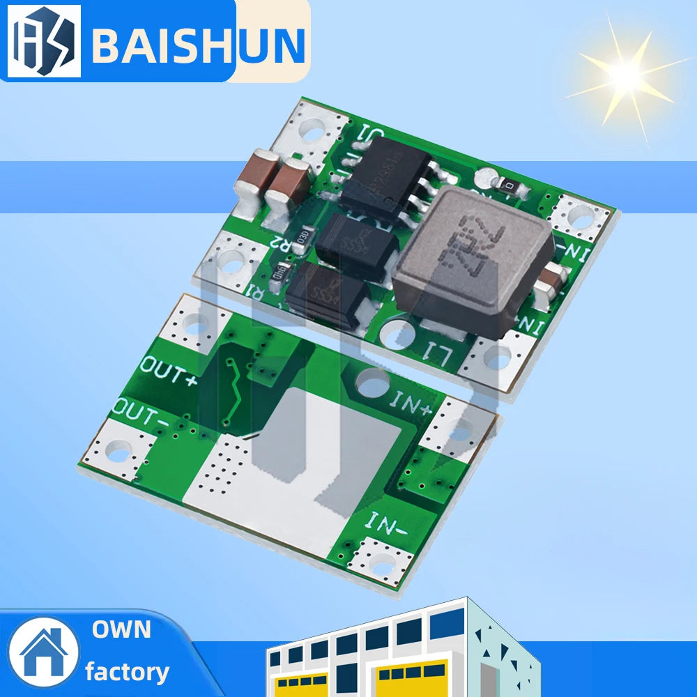 1PC Adjustable DC-DC Boost Converter Module (5V-12V Output) - 3A Max Current for Fast Charging Projects Zpaxo